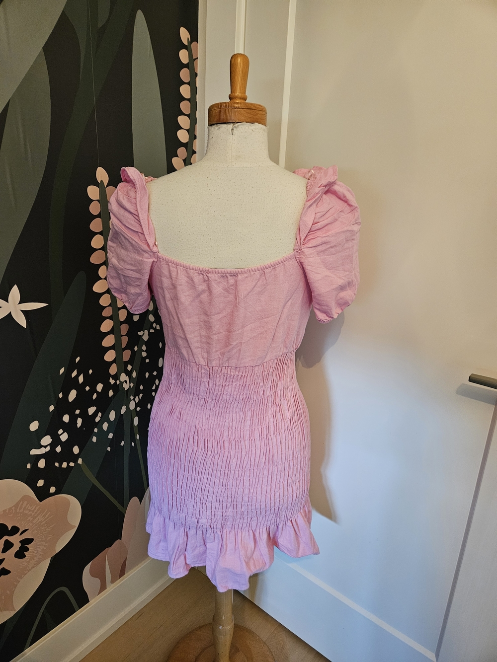 Zara Pink Ruffle-Trim Top - Picture 3 of 4